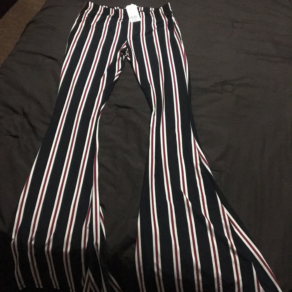 Stripe Flare pants